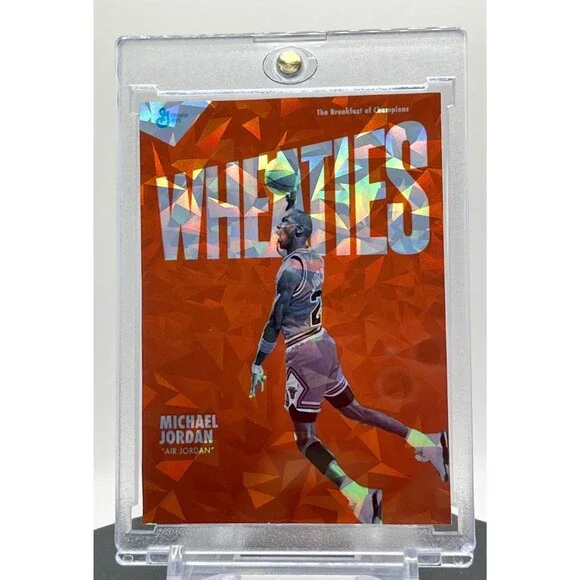 6 Card Michael Jordan SP Wheaties Cracked Ice Holographic Custom Card Set 90s - Picture 4 of 7